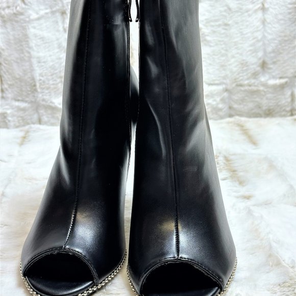 MACK J PeepToe Ankle Boots Sizes 8.5, 9, 10 - Picture 3 of 8